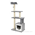 Multifuncional Kitty Scratcher Playground Perch Entertainment Cat Spining Tree